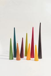 Poppy & Sage Woodland Beeswax Candle Set | 5 Sizes Inky Blue