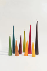 Poppy & Sage Woodland Beeswax Candle Set | 5 Sizes Inky Blue