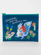 BlueQ Zip Purse | The Souvenirs From My Mushroom Trip Zipper Pouch