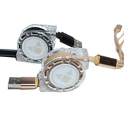 Queen of the Foxes Retractable Phone Charger | Black