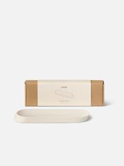 Citta Oblique Tray Bone | Rectangle Medium