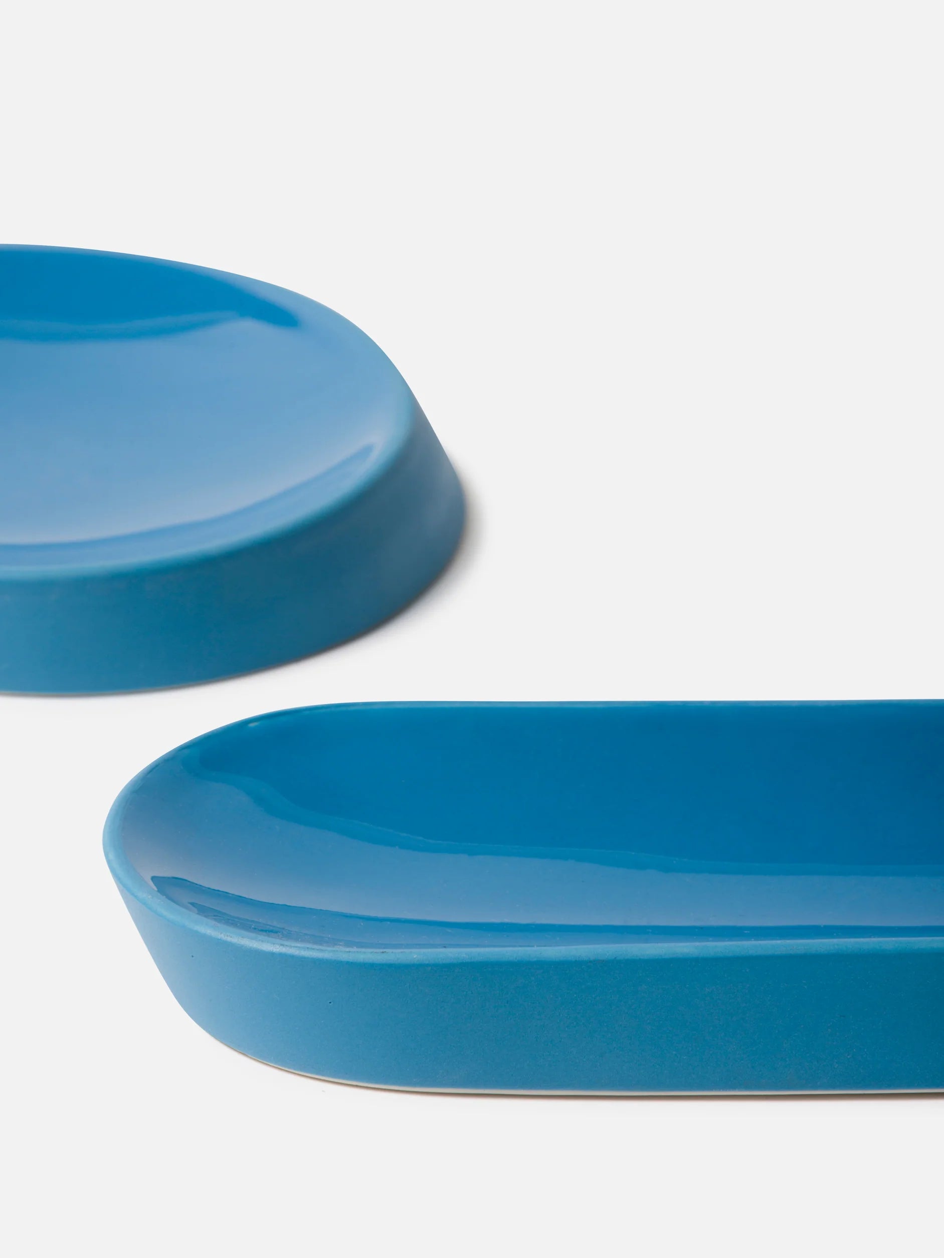 Citta Oblique Tray Azure Blue | Rectangle Medium