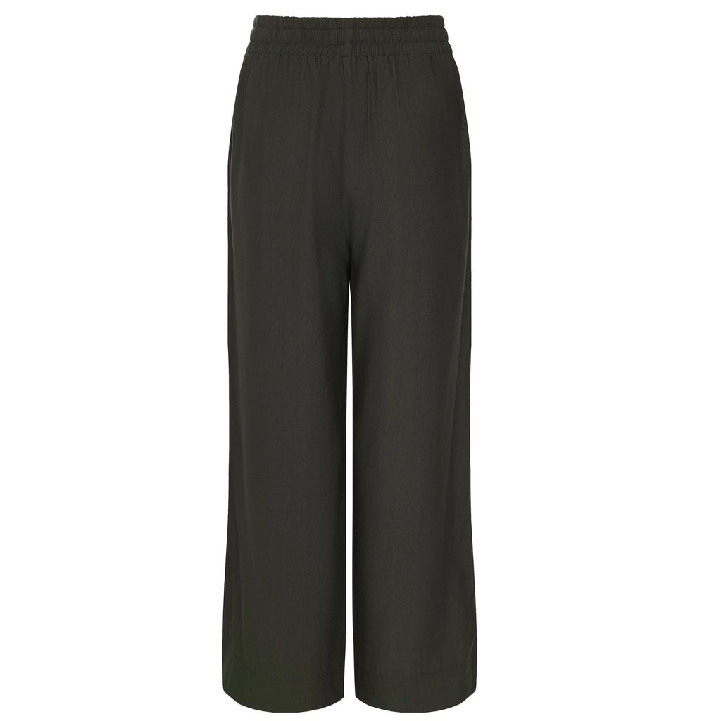 Moke Indiana Wide Leg Pant |  Dark Chocolate Black Stripe