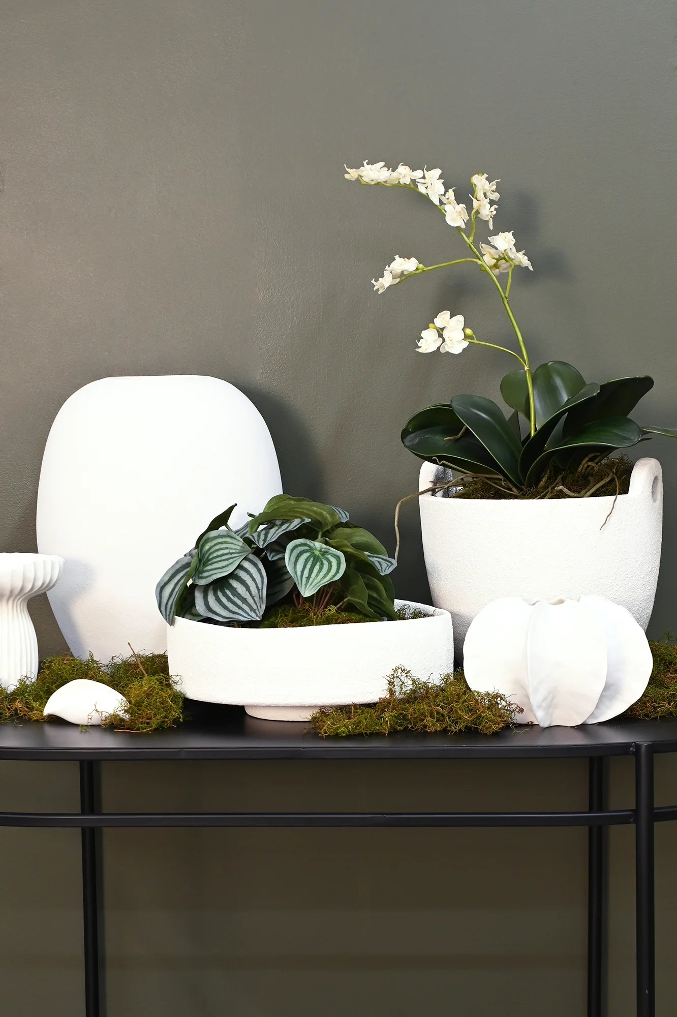 Rene 2 Handle Planter | White