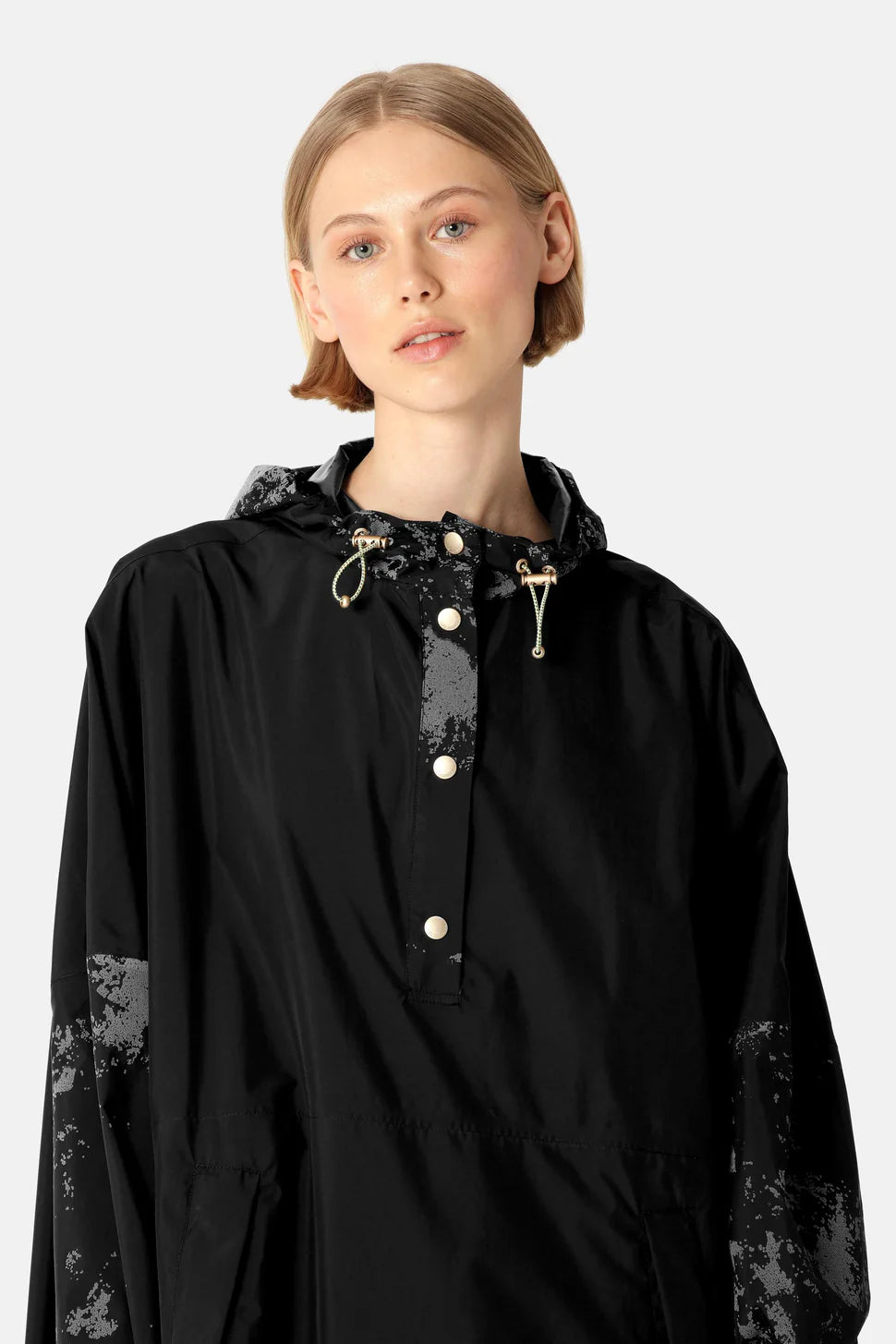 Ilsa Jacobsen Poncho Raincoat | Black