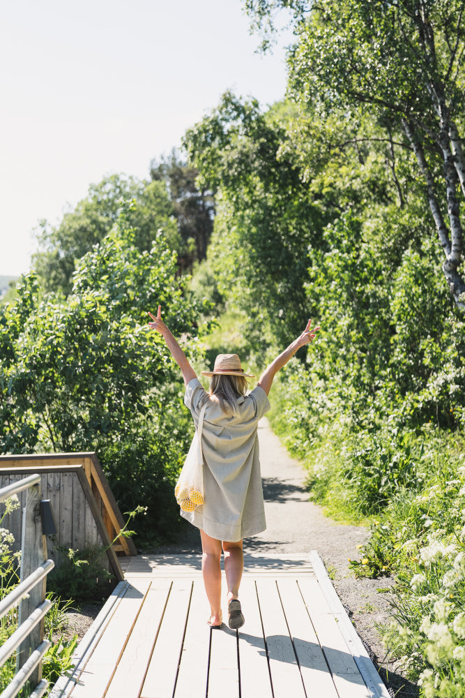 MSCH Lio Short Sleeve Dress | Sand Wash