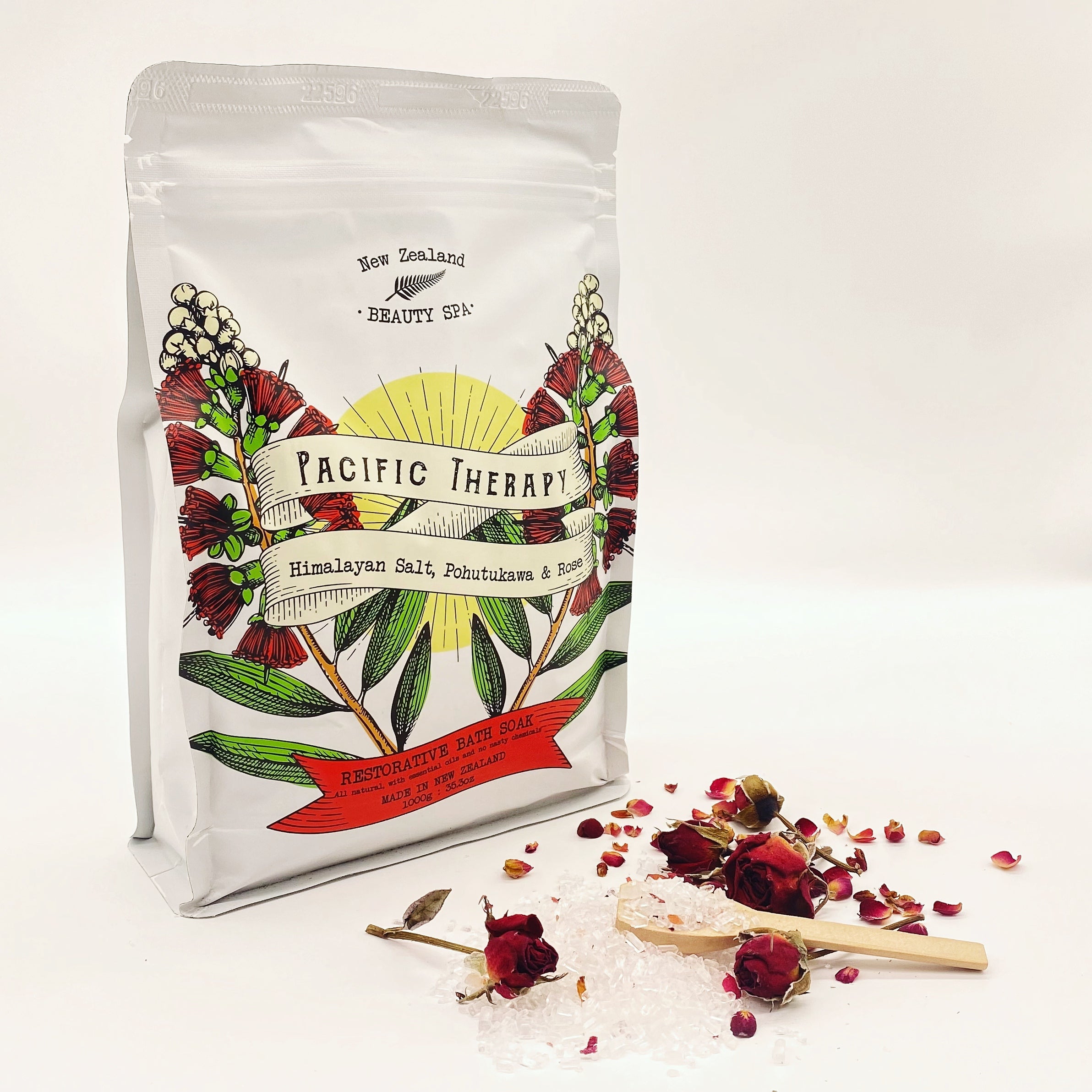 New Zealand Beauty Spa Bath Salts | Pohutakawa & Rose