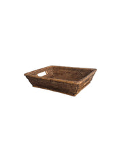 Le Monde Rattan In Out Tray With Handgrips