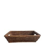 Le Monde Rattan In Out Tray With Handgrips