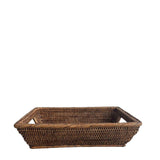 Le Monde Rattan In Out Tray With Handgrips