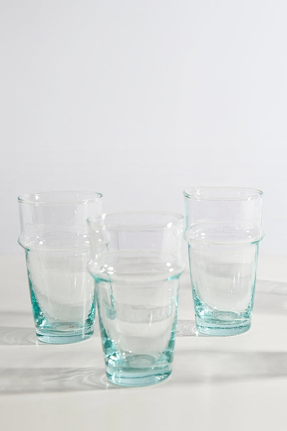 Beldi Clear Blue Tea Glass | Small