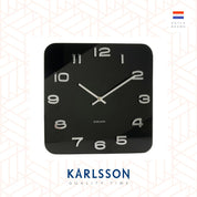 Karlsson Vintage Square Wall Clock | Black