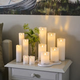 Sirius Sara Rechargeable LED Wax Candle | White 20cm