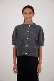 Briarwood Fancy Cardigan | Charcoal