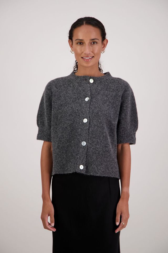 Briarwood Fancy Cardigan | Charcoal