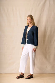 Neris Pepa Jacket | Blue Indigo