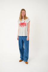 Lollys Laundry Crab Roma Tee | White