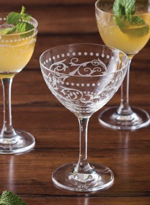 D&A Home Dots Martini Glass