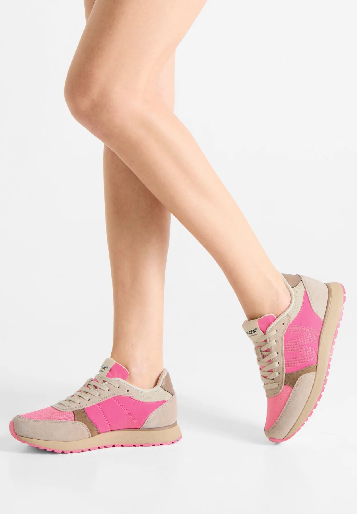 Woden Ronja Tricolor Sneaker | Raspberry Multi