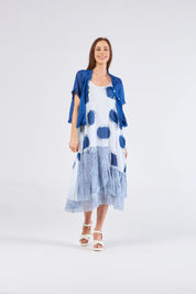 Au Hasard D'un Voyage Frill Seeker Short Cardi | Blue