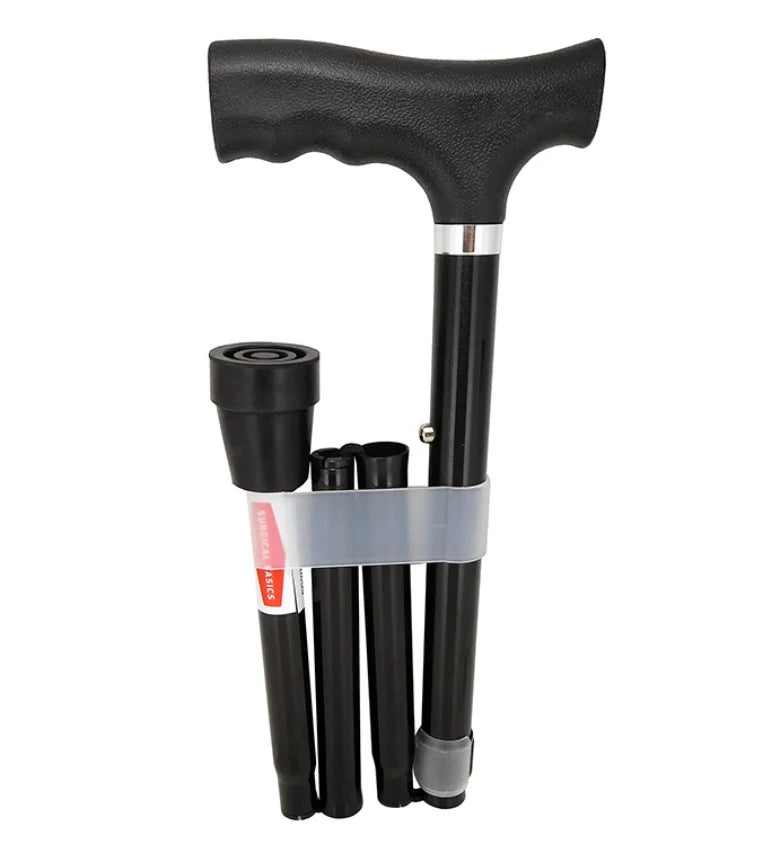 Foldable Walking Stick | Black