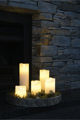 Sirius Rechargeable LED Wax Candle | White 15cm