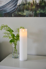 Sirius Sara Rechargeable LED Wax Candle | White 30cm