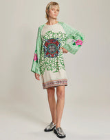 Me 369 Alani Shipibo Neck Mini Dress
