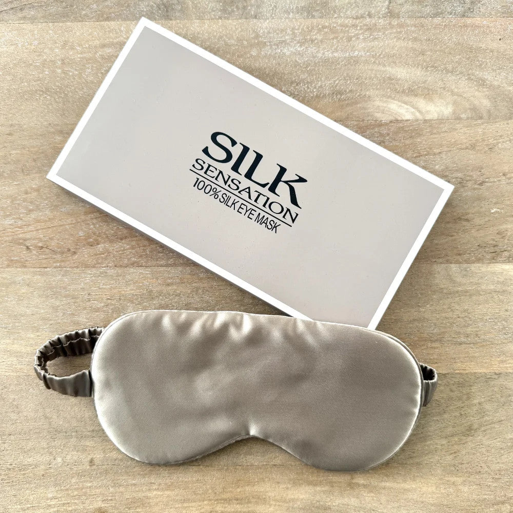 Silk Sensation 100% Silk Eye Mask | Taupe