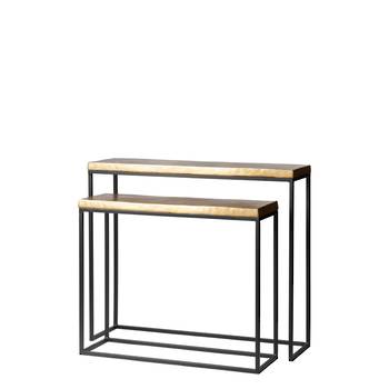 Le Monde Naples Console | Aluminum Iron