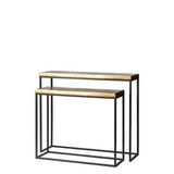 Le Monde Naples Console | Aluminum Iron