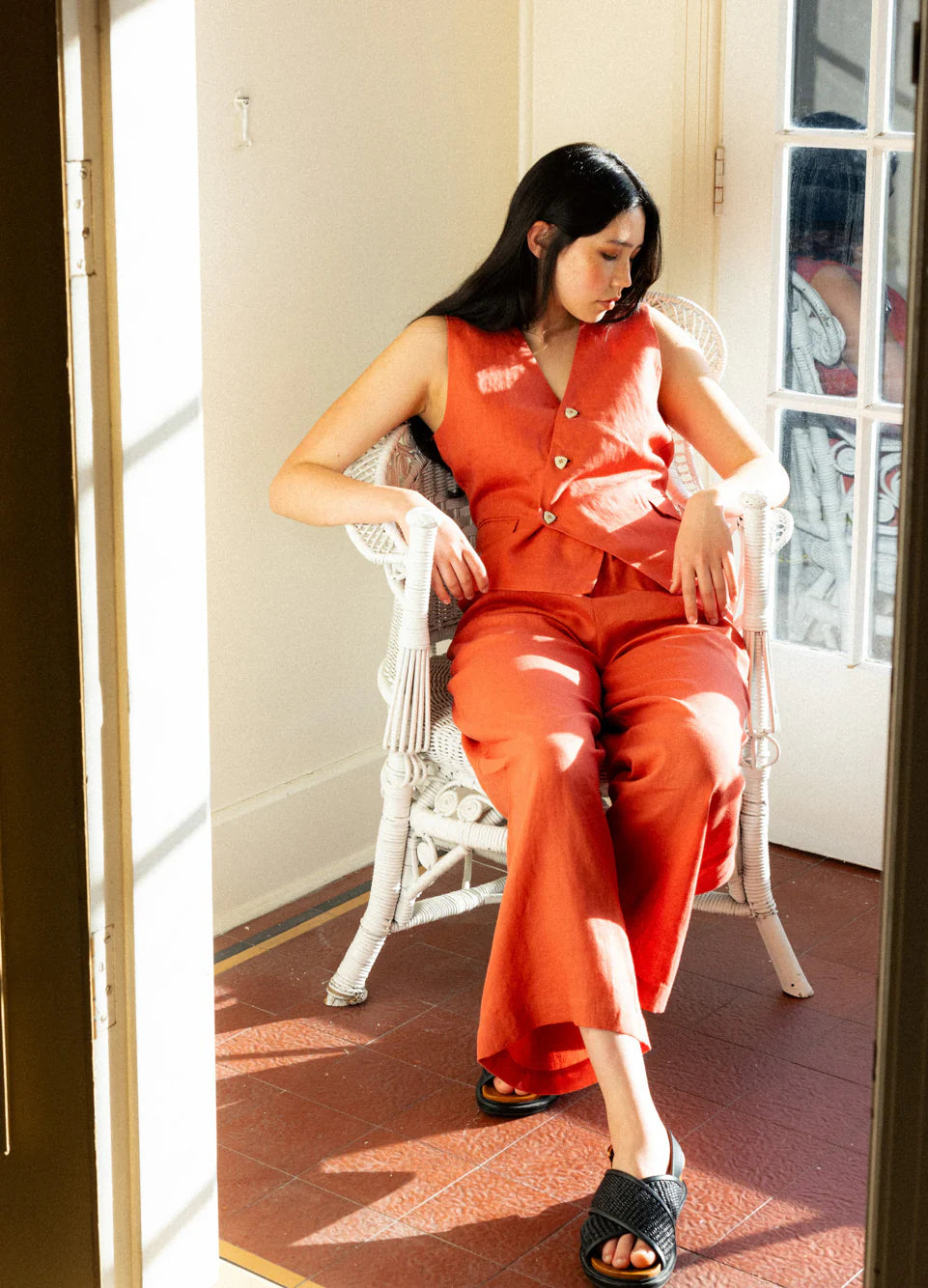 Neris High Life Vest | Paprika