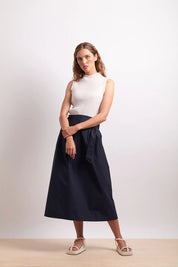 Neris The Crush Shell Top | White