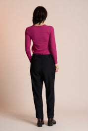 Neris Arc Top | Fuchsia Red