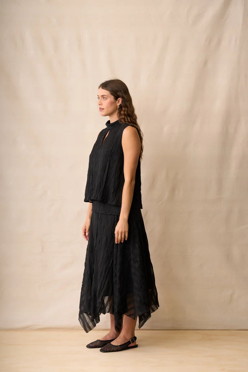 Neris Art House Skirt | Ebony
