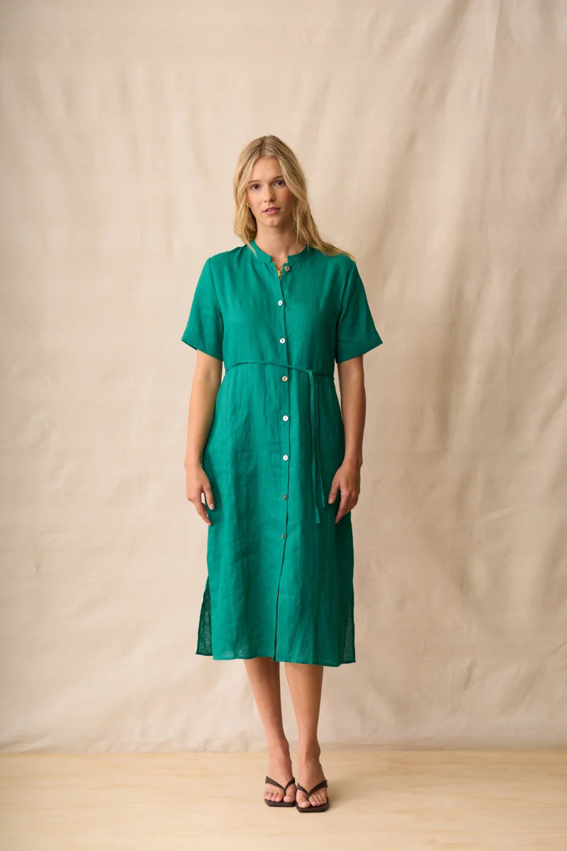 Neris Shiloh Dress | Malachite