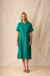 Neris Shiloh Dress | Malachite