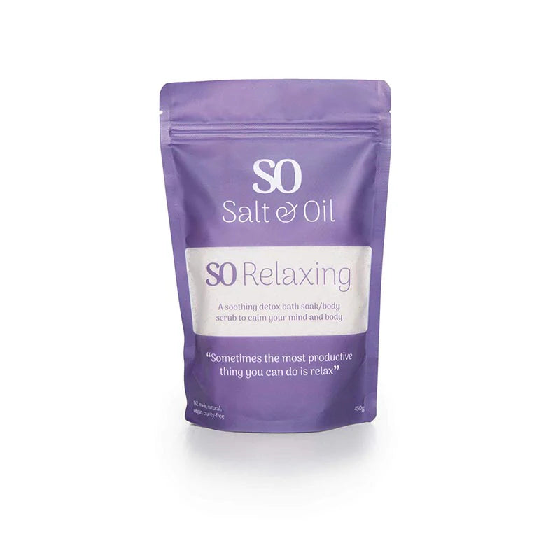 So Bath Salts Soak Pouch 450gm | Relaxing