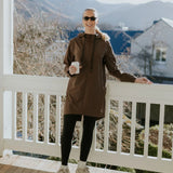 Moke Georgie Women's Rain Coat | Chocolate