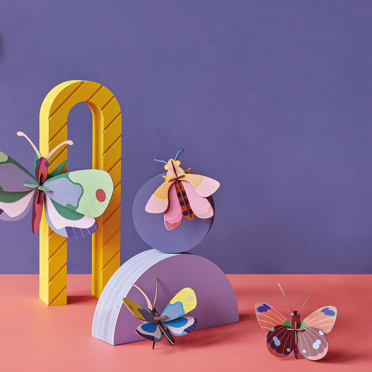 Studio Roof Wall Art Butterflies (B7) | Pink Bee