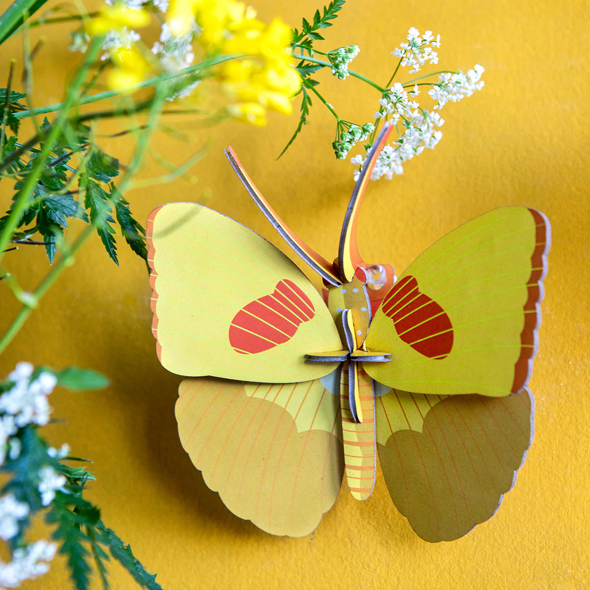 Studio Roof Wall Art Butterflies (B7) | Yellow Butterfly