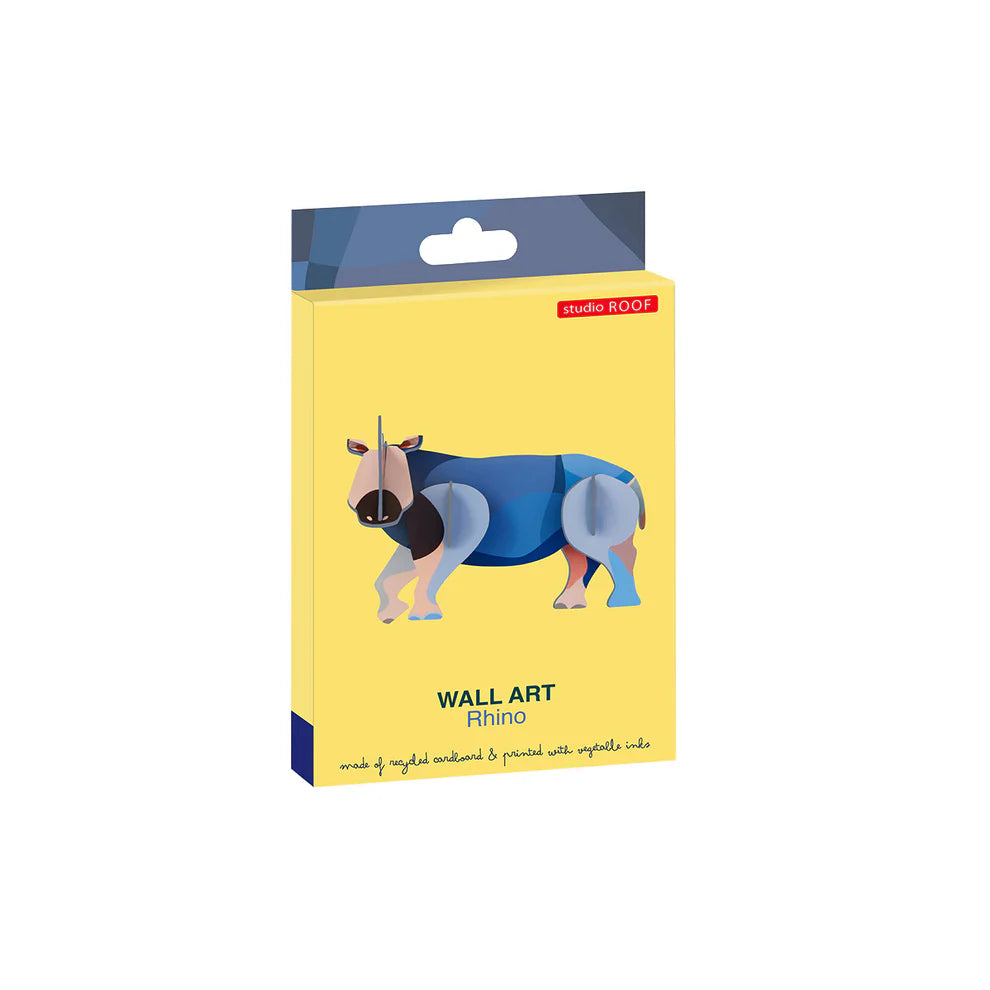 Studio Roof  Wall Art Jungle Animals (B7)|  Rhino