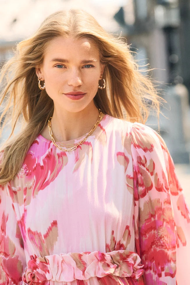 St Tropez Polyanna Dress | Poppy Shaded Flower