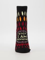 Blue Q Ankle Sock | Bitch I AM Overwhelmed