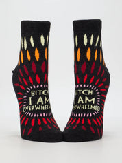 Blue Q Ankle Sock | Bitch I AM Overwhelmed