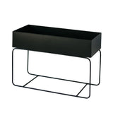 Saffron Inc Metal Planter | Black Short