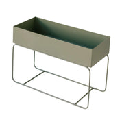 Saffron Inc Metal Planter Short | Sage Green