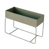 Saffron Inc Metal Planter Short | Sage Green