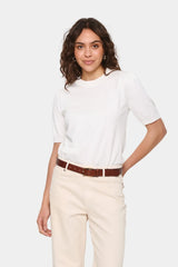 Saint Tropez Mila Short Sleeve Pullover | Ice