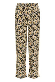 St Tropez Osina Pants | Tannin Blurry Animal Print